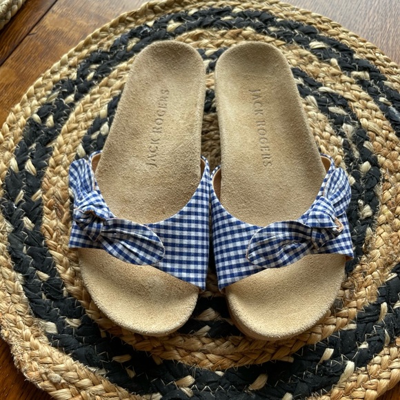 Jack Rogers Gingham Slide Sandal - Picture 3 of 7